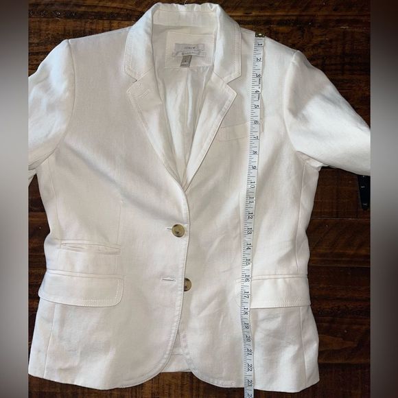 J. Crew Schoolboy 100% Linen Blazer Size 6 - Picture 4 of 12
